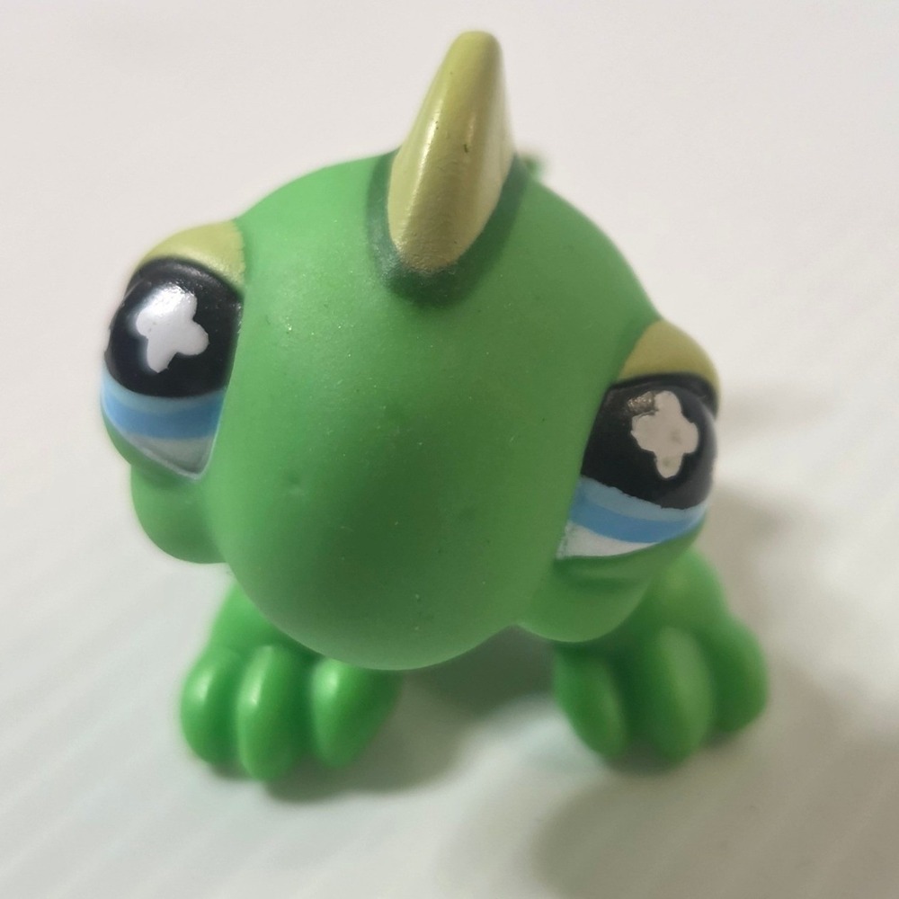 Littlest Pet‎ Shop Iguana Lizard Mini Figure Green Good 1033